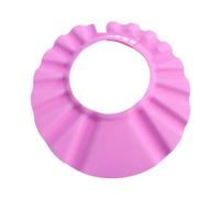 TOBBOMEY Adjustable Baby Shower Hat Bath Shower Cap Waterproof Eva Pink Lightweight Protective Shampoo Hat for Kids Bathing