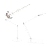 TOBBOMEY Adjustable Clear Action Figure Display Stand with Detailed Accessories for Model Figurines Doll Bracket Support Enhancing Decoration and Viewing Value Compatible with Collectible
