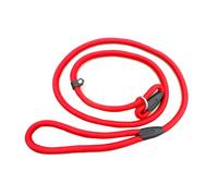 TOBBOMEY Adjustable Nylon Dog Training Lead and Collar Red Leash for Walking and Training Pets Resistant to Biting and Tearing