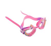 TOBBOMEY Adjustable Swimming Goggles with Soft Silicone Seal Vision Lenses UV Protection Unicorn Pool Goggles for Boys and Swim Training