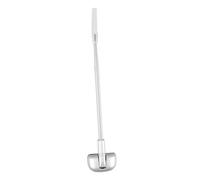 TOBBOMEY Adjustable Telescopic Car Bumper Corner Pole Section Vehicle Protector for Parking Assist Enhanced Night Visibility and Safety for Drivers Silver
