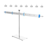 TOBBOMEY Aluminum Alloy Lever Balance with Stable Support Stand and Weights Physics Experiment Equipment for Classroom Teaching Demonstrates Lever Principle for Student Science Lessons and