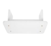 TOBBOMEY Anti-Fatigue Raised Foot Stool for Office Under Desk, 30cm Warm White Sloped Design, Wooden Step Stool for Adults’ Leg Rest and Pressure Relief in Workspace