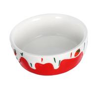 TOBBOMEY Anti-spill Ceramic Feeding Dish for Hamsters and Small Animals 3.5 Inch Water and Food Bowl for Rabbits Guinea Pigs and Chinchillas