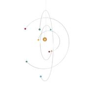 TOBBOMEY Atom Hanging Mobile Science Model with Large Planets, Educational Astronomy Solar System Decor for Boys and Girls’ Science Classroom and Space Home Decoration