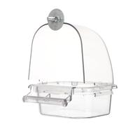 TOBBOMEY Automatic Bird Feeder PP Bird Cage Food Dispenser for Parrots Pigeons and Peonies Pet Supply Bite Resistant Feeder Box Suitable for Home and Professional Use