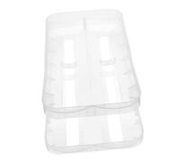 TOBBOMEY Automatic Egg Dispenser Organizer Double Rolling Storage Box for Refrigerator Plastic Egg Holder for Easy Access and Freshness Maintenance