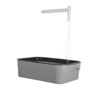TOBBOMEY Automatic Parakeet Bathtub with Fountain for Cage Lightweight Bird Bath for Budgies Lovebirds Cockatiels Indoor Shower Container Encourages Playful Splashing and Easy Relocation