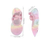 TOBBOMEY Ballet Shoes for Soft Sole Slip Dance Slippers Comfortable Breathable Practice Ballet Flats for Yoga Gymnastics Stage Performance Pink
