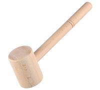 TOBBOMEY Beechwood Wood Hammer DIY Mallet Ergonomic Handle Compact Design Woodworking Tool for and Tapping Tasks Suitable for Professionals and Amateurs