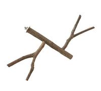 TOBBOMEY Bird Accessories Natural Pole Bite Branch Parrot Boredom Grinding Toy Scratching Claw Toy Bird Standing Place