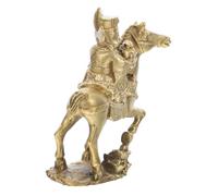 TOBBOMEY Brass Horse Statue Decor Chinese Sculpture Ornament Horse Sculpture Ornament Home Golden