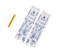 TOBBOMEY Breathable Cotton Socks for Foot Massage and Reflexology Anti-Skid Couples Socks Pattern for Foot Health Size 35-39