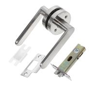 TOBBOMEY Brushed Silver Interior Door Handle Pull for Bedroom Closet Passage Doors Rust-Resistant Hardware Stylish Modern Design for Home Office