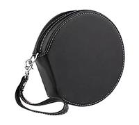 TOBBOMEY Car CD Storage Bag Black Portable Zipper CD Container Holder Pouch for Car Use Scratch-Resistant Wear-Resistant with Rational Capacity Design