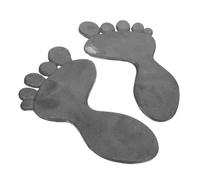 TOBBOMEY Cast Iron Garden Stepping Stones Heavy Duty Weather-resistant Footprint Design for Outdoor Lawn Walkway Decorative Stone Garden Ornaments Mudfree Path Enhancer Easy Installation