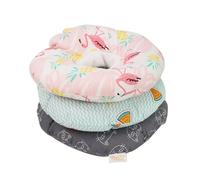 TOBBOMEY Cat Elizabethan Collar Breathable Grey Pet Recovery Shield Anti-lick Bite Protective Collar for Kitten Size l