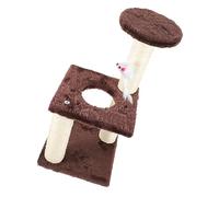 TOBBOMEY Cat Scratching Post Multi Cat Activity Scratcher for Indoor Use Design Fun Pendant and Safe Materials for Climbing Playing and Furniture
