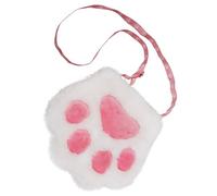 TOBBOMEY Cat's Paw Shape Bag Makeup Bag with Tissue Holder for Working and Shopping