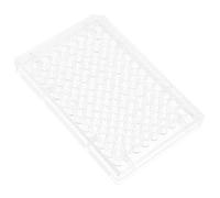 TOBBOMEY Cell Culture Plate Clear Design Flat Bottom Wells Μl Capacity with Cover for Laboratory Biological Research and Cell Interaction Studies