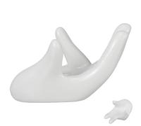 TOBBOMEY Ceramics Hand Jewelry Display Holder Hand-Shaped Mannequin Ring Stand for Photography Prop and Desk Decor Home Studio Accessories