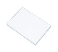 TOBBOMEY Clear Square Glass Paperweight for Office Desk Portable Transparent Crystal Block for Calligraphy Painting Sewing Fabric Weight Heavy Decorative Modern Paper Weights for Creative