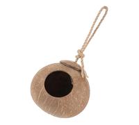 TOBBOMEY Coconut Parrot Nest Hanging Hammock for Parakeets Lovebirds Bird House Promotes Agility Intelligence Design for Visual