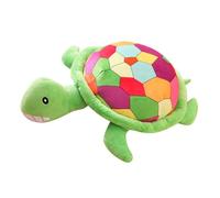 TOBBOMEY Colorful Plush Turtle Soft Stuffed Cartoon Sea Animal Pillow Birthday Gift for Home Decor