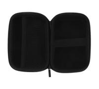 TOBBOMEY Compact Hard Organizer Pouch for Mini Printer and External Hard Drive with Mesh Pocket Protective Case for Travel Work School in Black Oxford