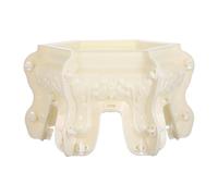 TOBBOMEY Concrete Planter Mold: DIY Succulent Vase Cement Mold Hexagonal Shaped - Reusable Plastic Mould for Making Bonsai Pots - Ideal for Crafting Cement Flowerpots