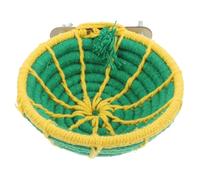 TOBBOMEY Cotton Rope Bird Nest Hand Woven Bird Resting Place for Parrots and Budgies Spacious Breeding Shelter for Use Safe and Comfortable Hideaway