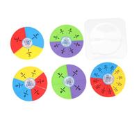 TOBBOMEY Creative Fraction Puzzles Educational Math Teaching Kit for Elementary Students Colorful Montessori Fraction Circles Manipulatives and Addition Subtraction Practice Random Color
