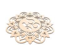 TOBBOMEY Creative Geometric Wooden Wall Hanging Ornament for Home Decor Natural Material with Delicate Surface for Meditation Rooms Weddings Parties and Seasonal Decorations