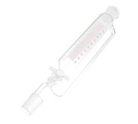 TOBBOMEY Cylindrical Separatory Funnel with Ptfe Stopcock High Transparency Glass Liquid Funnel Equipment for Laboratory Distillation and Efficient Separation