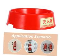 TOBBOMEY Dark Plastic Fire Extinguisher Storage Base Fire-resistant Support Stand Easy Installation for Extinguishers Safe Organizer for Home and Workplace