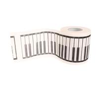 TOBBOMEY Decorative Piano Printed Toilet Paper Roll Gentle Skin-Friendly Tissue Creative Music Bathroom Napkin Soft Paper for Daily Use
