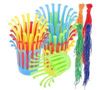 TOBBOMEY DIY Basket Weaving Kit for Educational Handwoven Basket Materials with Strings Creative Early Learning for Developing and Cognitive Skills