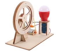 TOBBOMEY DIY Hand Crank Generator Kit Educational Electricity Generator for Portable Stem to Learn Mechanical Principles Fun Science Experiment for Boys Random Color