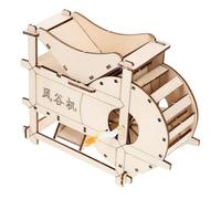 TOBBOMEY DIY Threshing Machine Kit for Hand Crank Agricultural Model Educational Science Experiment for Farming Knowledge and Practical Skill Development