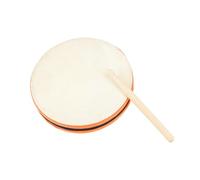 TOBBOMEY Double-sided Goatskin Drum Set with Drumsticks Lightweight Hand Percussion for Early Music Education and Interactive Play Gift for Boys