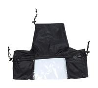 TOBBOMEY DSLR Rain Cover Camera Protective Sleeve with Ultra Clear Window Windproof Dustproof Snowproof for Outdoor Photography Black