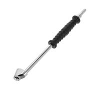 TOBBOMEY Dual Head Tire Inflation Chuck with Soft Hose Portable Hand Crank Air Chuck for Car Motorcycle Bike Truck Lightweight and Easy to Carry Tire Inflator Tool