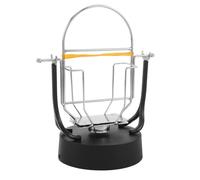 TOBBOMEY Dual Holder Phone Swing Step Counter Shaker for Fitness and Office Silent Desktop Mobile Pedometer with Compact Lightweight Design Easy Setup Travel-friendly Cellphone Rocker