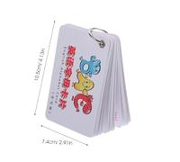 TOBBOMEY Educational Alphabet Flash Cards for Safe Tear Resistant Clear Letter Patterns English Letter Learning Cards for Preschoolers Ages Cognitive Development and Recognition Aid