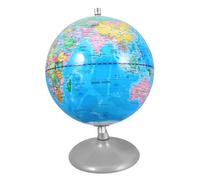 TOBBOMEY Educational Desktop Globe for Sturdy Iron Base Geography Learning Tool Stable Decorative Earth Model for Home and Classroom Use