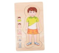 TOBBOMEY Educational Human Body Structure Puzzle Multi-layer Cognitive Puzzle for Enhances Hand-eye Coordination Logical Thinking and Anatomy Learning for Boys and Ages