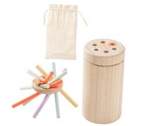 TOBBOMEY Educational Wooden Balancing Sticks for Portable Fine Motor Skill Spatial Awareness Development Game for Boys and Lightweight Montessori Activity for All Ages