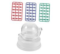 TOBBOMEY Electric Mini Bingo Machine Portable with Lucky Balls Compact Tabletop Lotto Ball Game for Parties Birthdays Family Gatherings Use Electric Shake Bingo Equipment