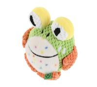 TOBBOMEY Electronic Jumping Frog Dog Chew for Small Dogs and Cats, Interactive USB-Powered Pet Bite for Puppy Teething and Entertainment, 6.48X6.29X4.72 Inches