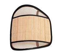 TOBBOMEY Ergonomic Lumbar Support Cushion Breathable Bamboo Backrest Pad for Car and Home Chairs Cooling Lower Back Pillow with Stylish Cover Comfortable Seat Back Support for Driving and